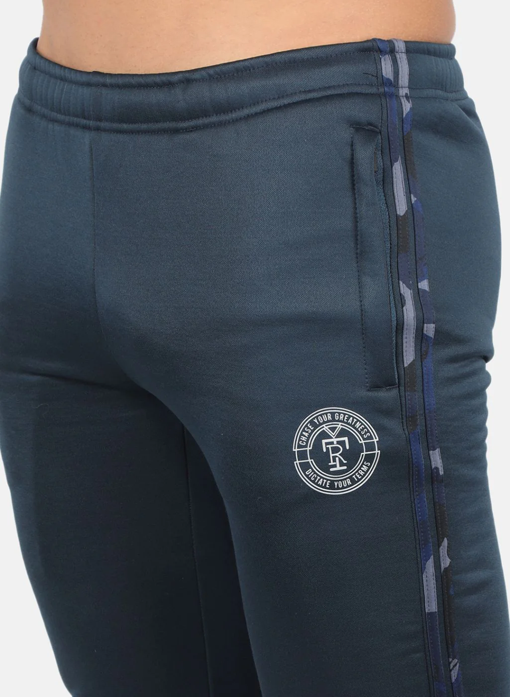Rock.it Men Navy Blue Solid Tracksuit - Image 6
