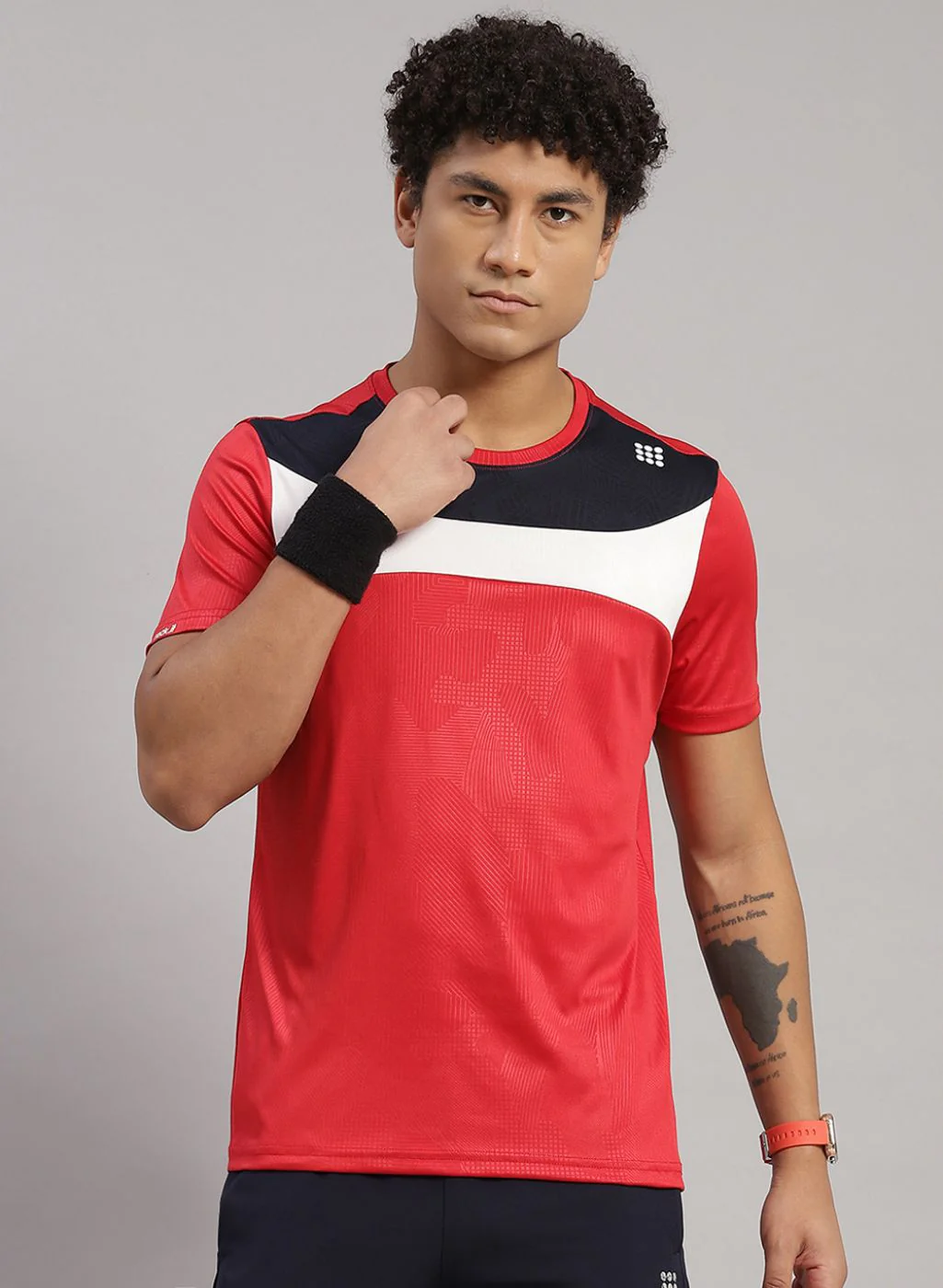 Rock.it Men Red Solid T-Shirt