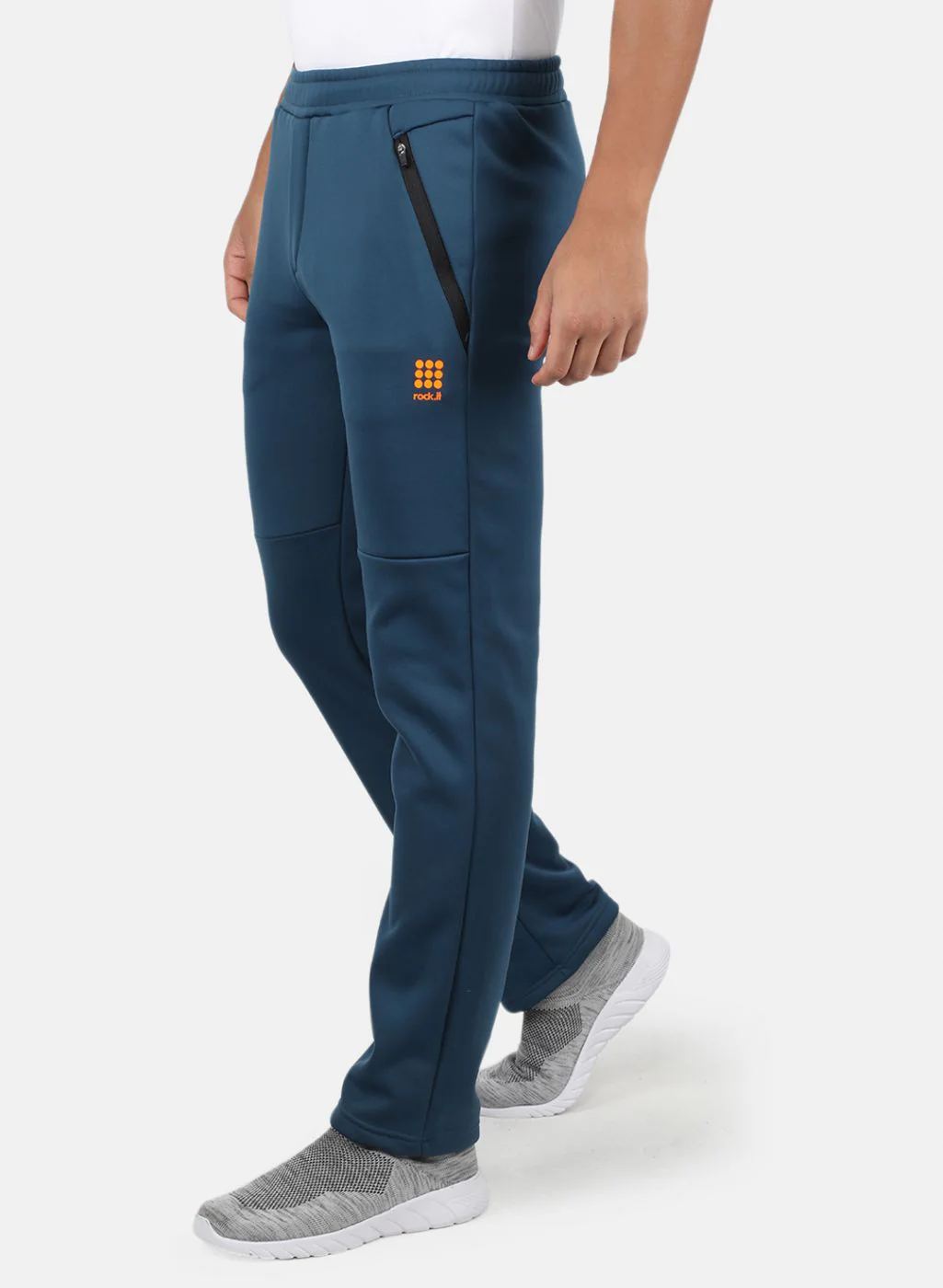 Rock.it Men Teal Blue Smart Fit Track Pant - Image 2