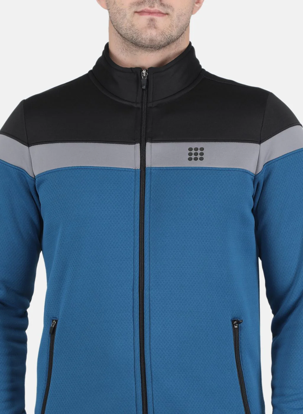 Rock.it Men Teal Blue Solid Sweatshirt - Image 5