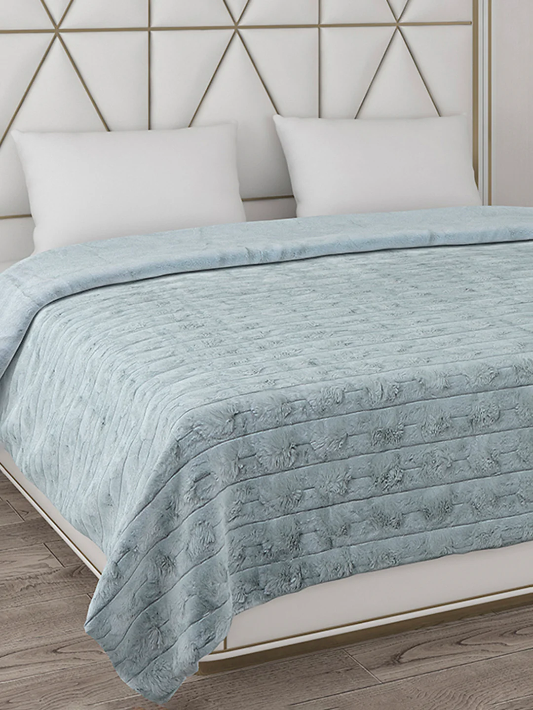 Self Design Double Bed 850 GSM Blanket Orion 2 Ply (Weight 4.5 kg)
