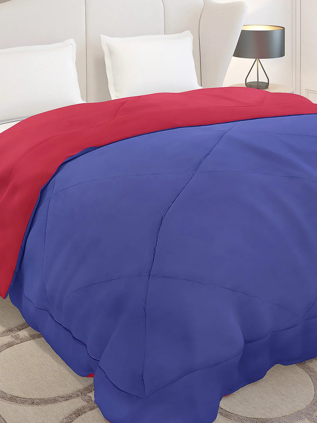 Solid Double Bed 210 GSM Comforter Ava for Mild Winter (Weight 0.9 kg)