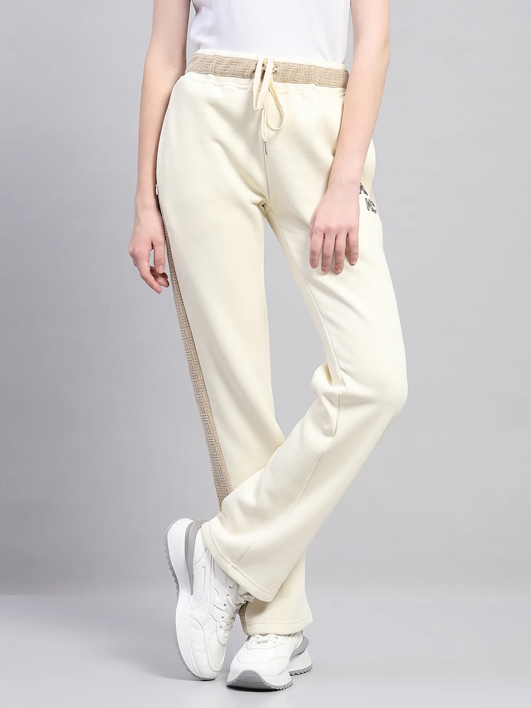 Women Beige Printed Regular Fit Lower