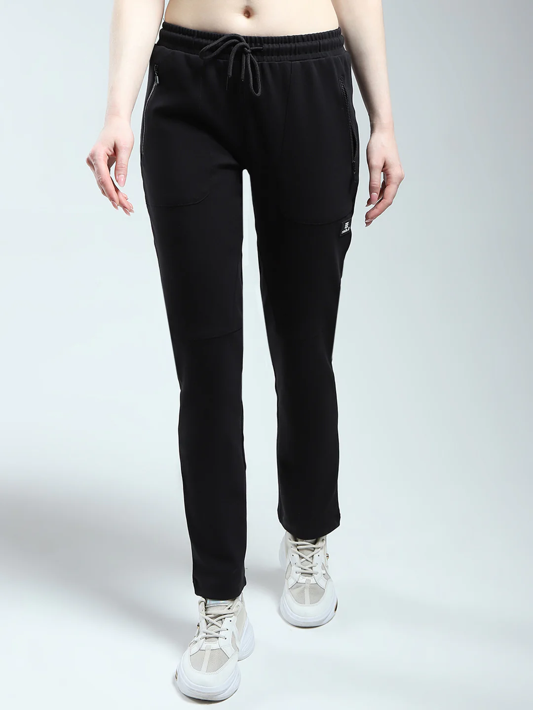 Rock.it Women Black Solid Regular Fit Lower
