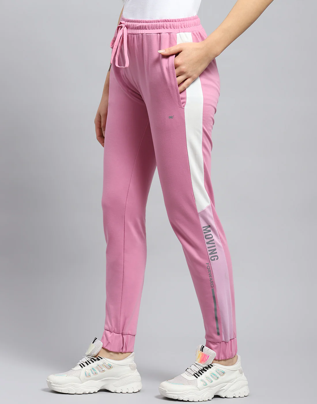 Women Mauve Printed Regular Fit Lower