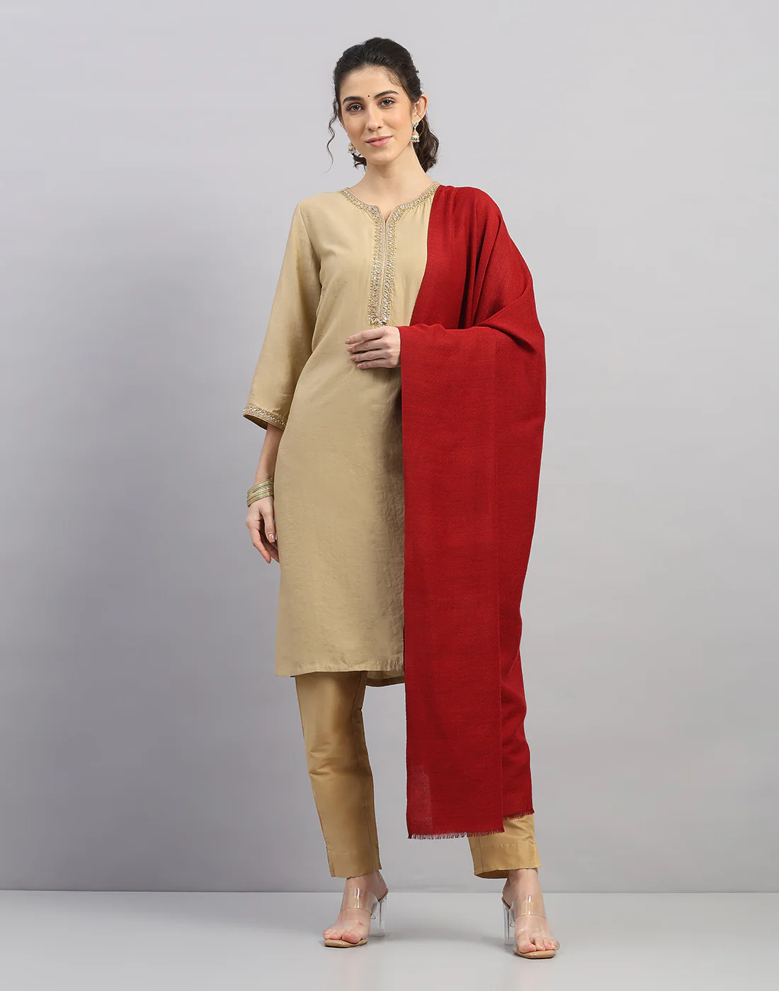 Women Multicolor Self Design   Shawl