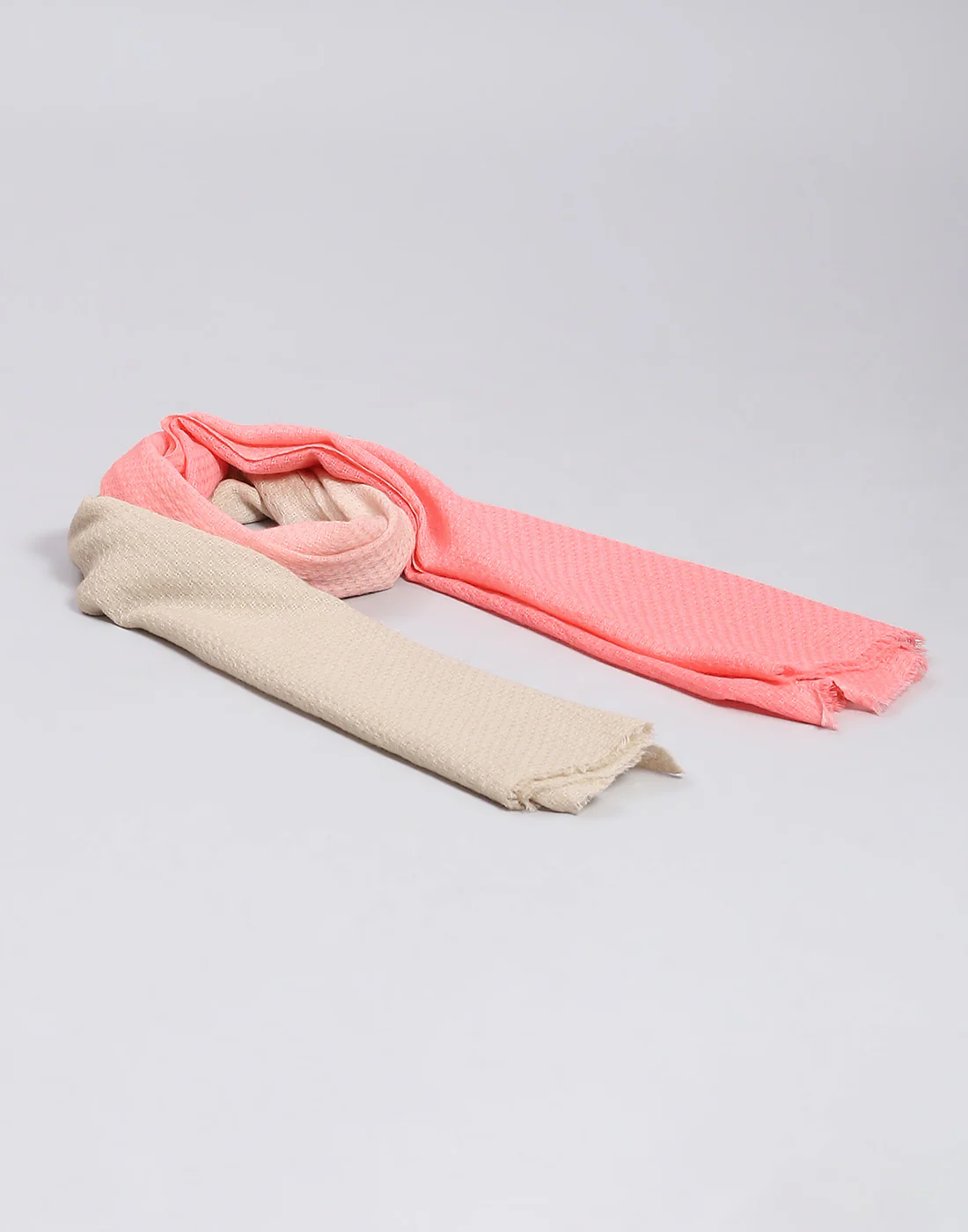 Women Pink Self Design Stole